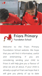 Mobile Screenshot of friarsprimaryschool.com